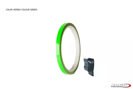 Puig Rim Strip 6 Meters+Aplicator C/Green Fluorescent - Duell MP varaosat ja tarvikkeet - 93117 - 1