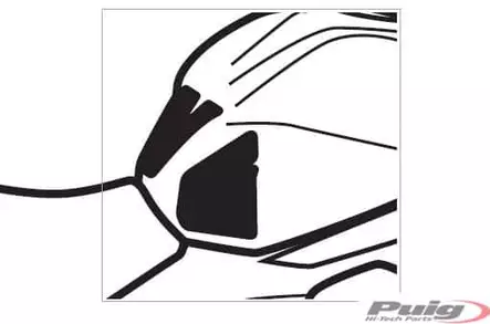 Puig Tank Pad + Side Part Kawasaki Z650 17' C/Carbo - Duell MP varaosat ja tarvikkeet - 90897 - 1