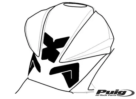 Puig Tank Pad + Side Part Kawasaki Z800 13-17'C/Carbo - Duell MP varaosat ja tarvikkeet - 91587 - 1