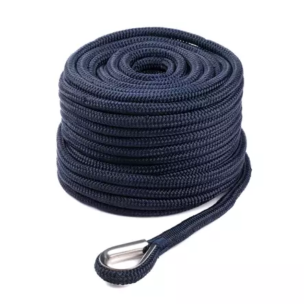 Qvarken Ankkuriköysi Dockline koussilla 16mm 40m navy sin - Duell venetarvikkeet - 139597 - 1