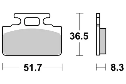 Sbs Jarrupalat Ceramic - Duell MP varaosat ja tarvikkeet - 123487 - 1