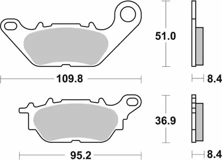 Sbs Jarrupalat Ceramic - Duell MP varaosat ja tarvikkeet - 123557 - 1