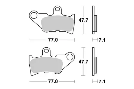 Sbs Jarrupalat Ceramic - Duell MP varaosat ja tarvikkeet - 123647 - 1