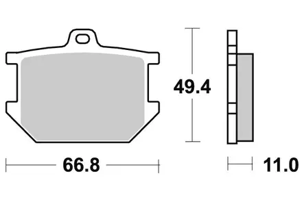 Sbs Jarrupalat Ceramic - Duell MP varaosat ja tarvikkeet - 123677 - 1