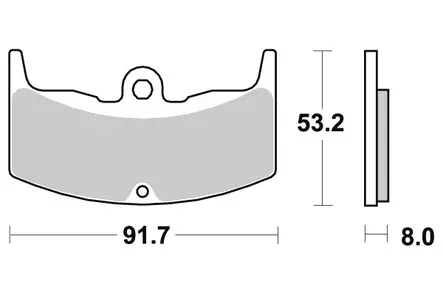 Sbs Jarrupalat Ceramic - Duell MP varaosat ja tarvikkeet - 123817 - 1