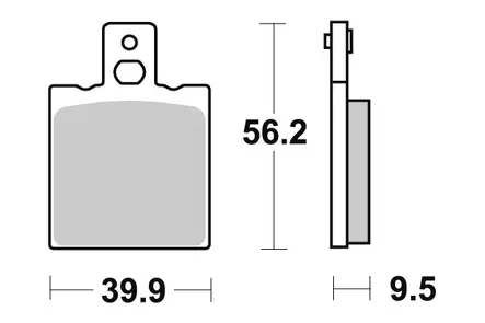 Sbs Jarrupalat Ceramic - Duell MP varaosat ja tarvikkeet - 123827 - 1