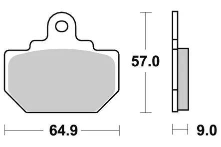 Sbs Jarrupalat Ceramic - Duell MP varaosat ja tarvikkeet - 123867 - 1