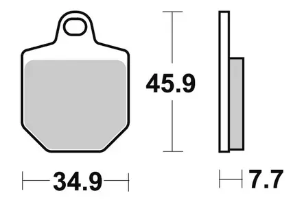 Sbs Jarrupalat Racing Sintered - Duell MP varaosat ja tarvikkeet - 123917 - 1
