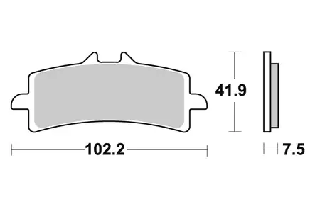 Sbs Jarrupalat Sintered - Duell MP varaosat ja tarvikkeet - 123247 - 1