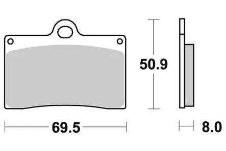 Sbs Jarrupalat Sintered - Duell MP varaosat ja tarvikkeet - 123587 - 1