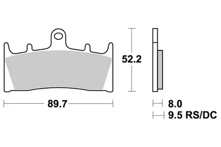 Sbs Jarrupalat Sintered - Duell MP varaosat ja tarvikkeet - 124027 - 1