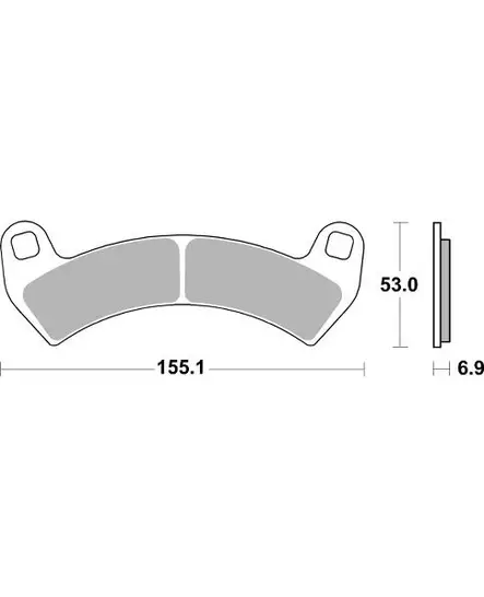 Sbs Jarrupalat Sintered Offroad - Duell MP varaosat ja tarvikkeet - 122877 - 1