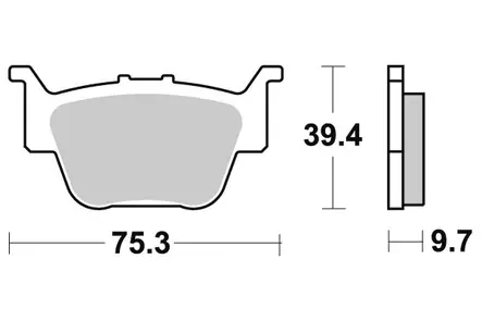 Sbs Jarrupalat Sintered Offroad - Duell MP varaosat ja tarvikkeet - 123237 - 1