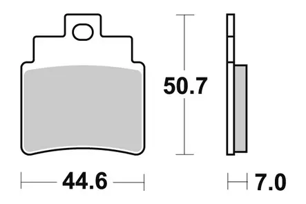 Sbs Jarrupalat Sintered Offroad - Duell MP varaosat ja tarvikkeet - 123447 - 1