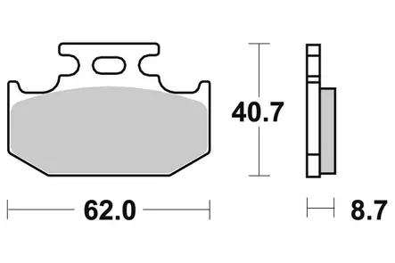 Sbs Jarrupalat Sintered Offroad - Duell MP varaosat ja tarvikkeet - 123947 - 1