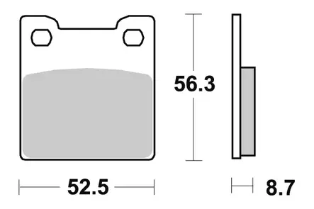 Sbs Jarrupalat Sintered Taakse - Duell MP varaosat ja tarvikkeet - 123567 - 1