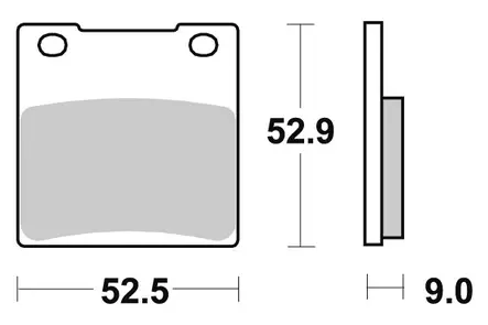 Sbs Jarrupalat Sintered Taakse - Duell MP varaosat ja tarvikkeet - 123807 - 1