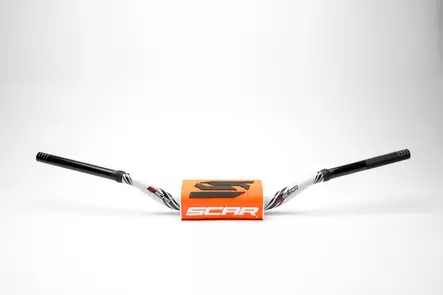 Scar Handlebar O² COLOR Ø28,6 (1 1/8”) - Yamaha YZ/YZF - WHITE Bar - ORANGE Bar - Duell MP varaosat ja tarvikkeet - 75807 - 1