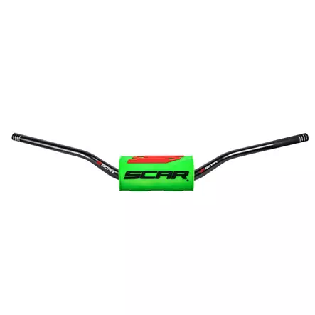 Scar Handlebar O² Ø28,6 (1 1/8”) - High - Green color - Duell MP varaosat ja tarvikkeet - 75837 - 1