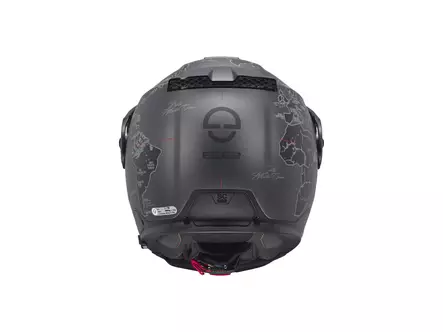Schuberth Kypärä E2 Atlas mattamusta/punainen, 61 XL - Duell ajovarusteet - 65397 - 1