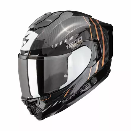 SCORPION Helmet EXO-1500 CARBON AIR ZITY Black-Copper, L - Duell ajovarusteet - 49737 - 1