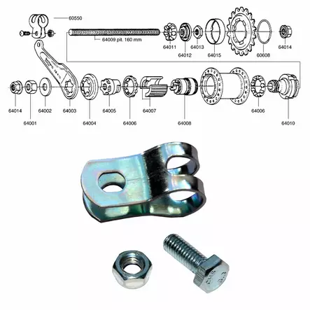 SHIMANO/TORPEDO/FAVORIT jarruvarren pidin - Duell polkupyörien varaosat ja tarvikkeet - 58007 - 1