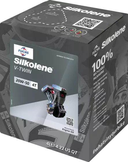 Silkolene V-Twin 20W-50 Mineral 4L CUBE (4) - Duell öljyt ja muut nesteet - 62967 - 1