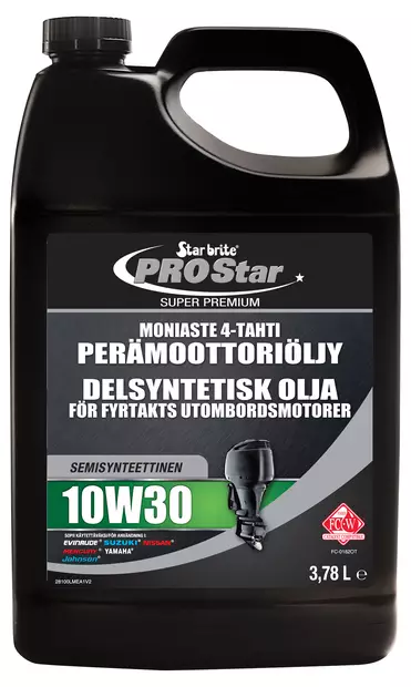 Star brite Moniaste 4-tahti 10W30 Perämoot.öljy synt. 3.78L - Duell venetarvikkeet - 132797 - 1