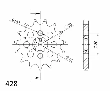 Supersprox Eturatas 417.15 - Duell MP varaosat ja tarvikkeet - 119117 - 1