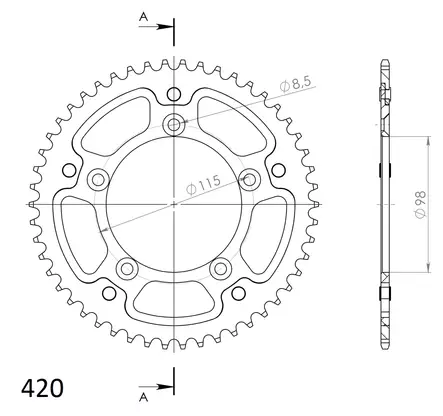 Supersprox Stealth Takaratas Musta - Duell MP varaosat ja tarvikkeet - 119067 - 1