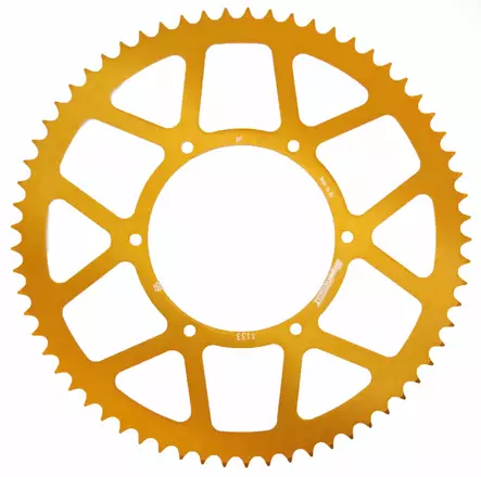 Supersprox Takaratas, Kulta, 62 hammasta (420), Ø108mm, Aprilia 14-, Derbi 10- - Duell mopojen varaosat ja tarvikkeet - 119797 - 1