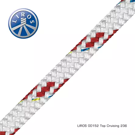Top Cruising White-Red 8mm x 200m - Duell venetarvikkeet - 66877 - 1