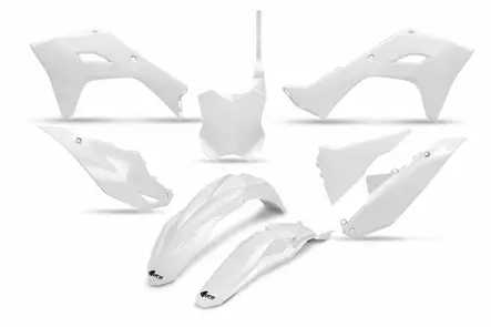 UFO Plastic kit 5-parts White KX250F 25-.. KX450F 24-.. - Duell MP varaosat ja tarvikkeet - 47217 - 1