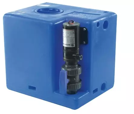 Waste water tank 56 l 12 V + macerator - Duell venetarvikkeet - 4747 - 1