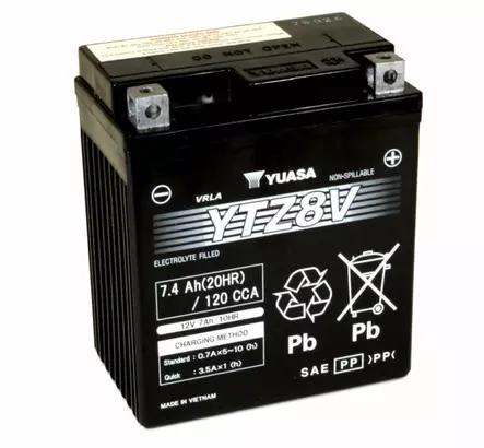 Yuasa akku YTZ8V (wc) factory activated (10) - Duell muut varaosat ja tarvikkeet - 132047 - 1