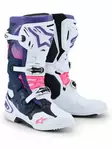 Alpinestars Ajosaapas Tech 10 Valkoinen/Lila/Fluo Pinkki, 42 - Duell ajovarusteet - 39127 - 1