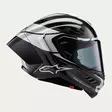 Alpinestars Kypärä Supertech R10 Element Musta/Carb/Hopea, M - Duell ajovarusteet - 36907 - 1
