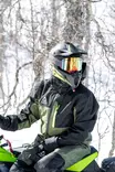 AMOQ Dynamic Haalari Vuorellinen Musta/Vihreä/Hivis, XL - Duell ajovarusteet - 51967 - 1