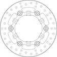 Brembo Serie Oro jarrulevy kelluva - Duell MP varaosat ja tarvikkeet - 121927 - 1