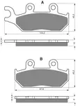GOLDFREN Jarrupalat 033 Ceramic carbon AD - Duell MP varaosat ja tarvikkeet - 67997 - 1