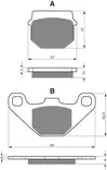 GOLDFREN Jarrupalat 042 Ceramic Carbon AD - Duell MP varaosat ja tarvikkeet - 68667 - 1