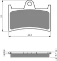 GOLDFREN Jarrupalat 070 Ceramic carbon AD - Duell MP varaosat ja tarvikkeet - 67567 - 1