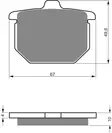 GOLDFREN Jarrupalat 079 Ceramic carbon AD - Duell MP varaosat ja tarvikkeet - 67707 - 1
