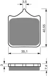 GOLDFREN Jarrupalat 177 Ceramic Carbon S3 1PAR = 4SMÅ - Duell MP varaosat ja tarvikkeet - 67817 - 1