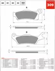 GOLDFREN Jarrupalat 309 Ceramic Carbon AD - Duell MP varaosat ja tarvikkeet - 68257 - 1