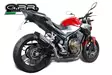 GPR Honda Cb 500 F 2016/18 e4 EC-Approv. slip-on exhaust Furore Evo4 Nero - Duell MP varaosat ja tarvikkeet - 109537 - 1