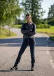 Halvarssons Tekstiilitakki Arvika Woman Musta/harmaaVaalean harmaa 38 - Duell ajovarusteet - 31897 - 1