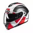 HJC Kypärä C91N Jyn Punainen/Valkoinen/Harmaa MC1 2XL - Duell ajovarusteet - 55337 - 1