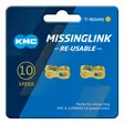Ketjulukko KMC MissingLink 10R Ti-N Gold 11/128" 2kpl/pkt - Duell polkupyörien varaosat ja tarvikkeet - 9097 - 1