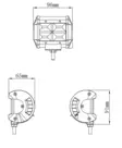 Kinwons Led Kaukovalopaneeli 10-30V 48W Flood - Duell ATV varaosat ja tarvikkeet - 138497 - 1